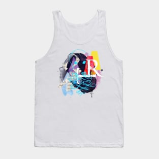 Octopus abstract collage Tank Top